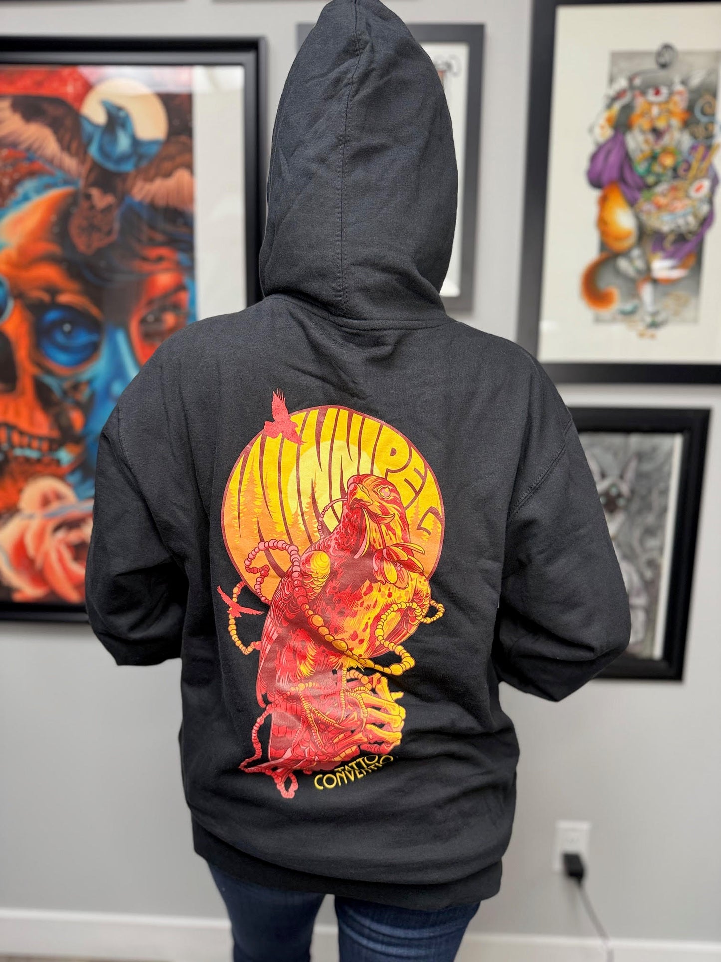 Winnipeg Tattoo Convention Falcon Hoodie