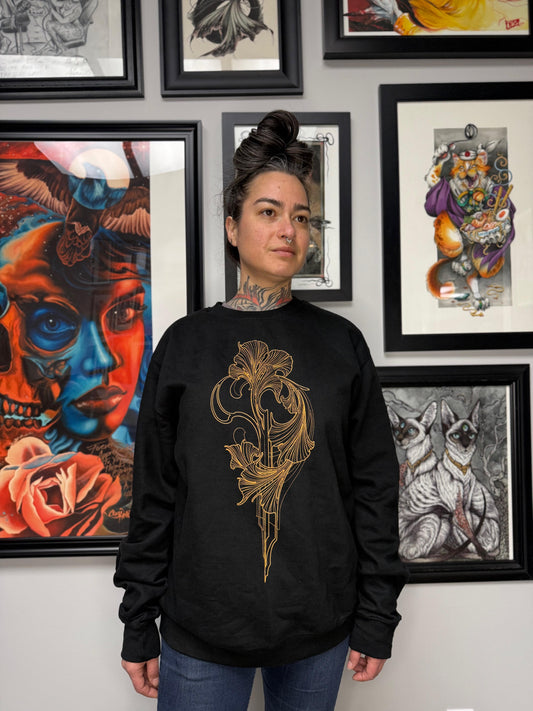 Winnipeg Tattoo Convention Art Nouveau Crewneck Sweater