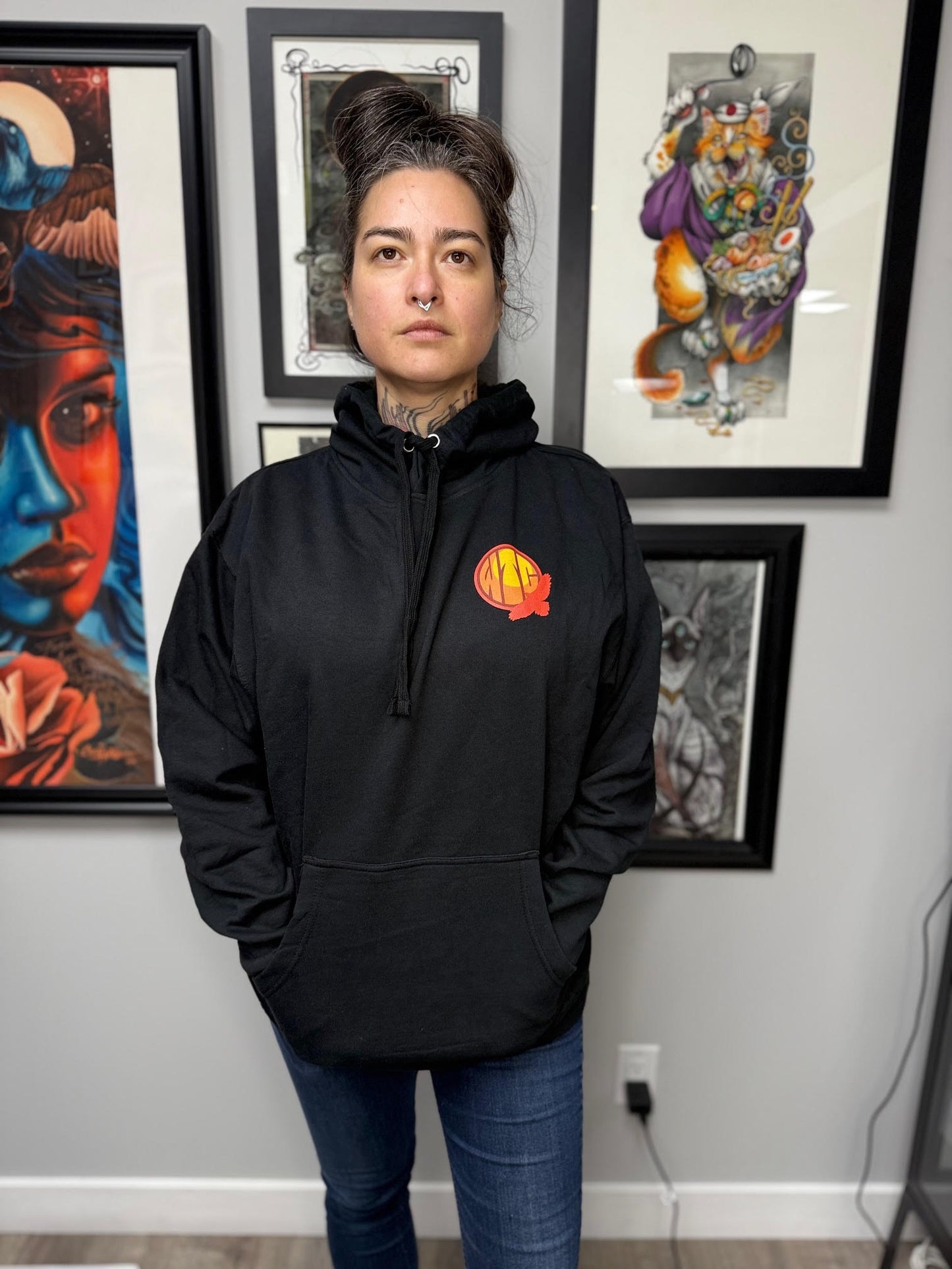 Winnipeg Tattoo Convention Falcon Hoodie