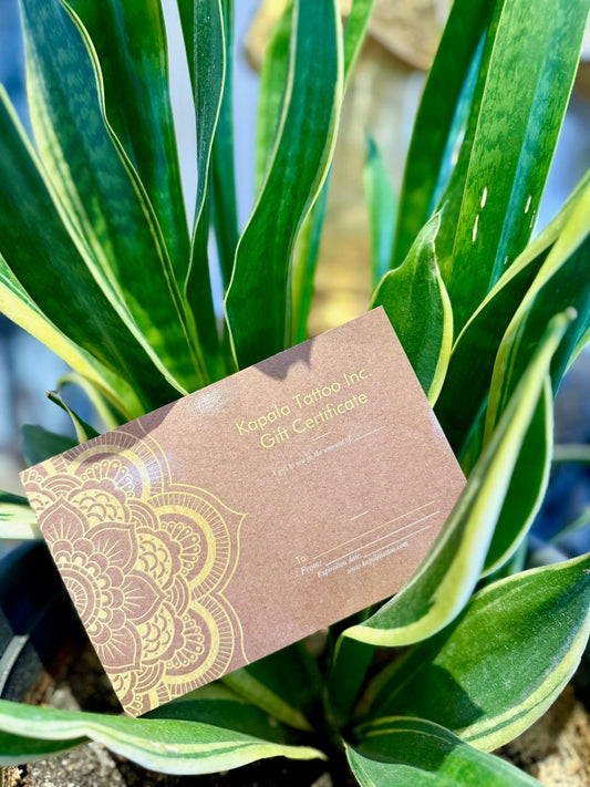 Kapala Tattoo Gift Card